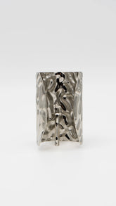 Silver Melt Hair Pin Hook